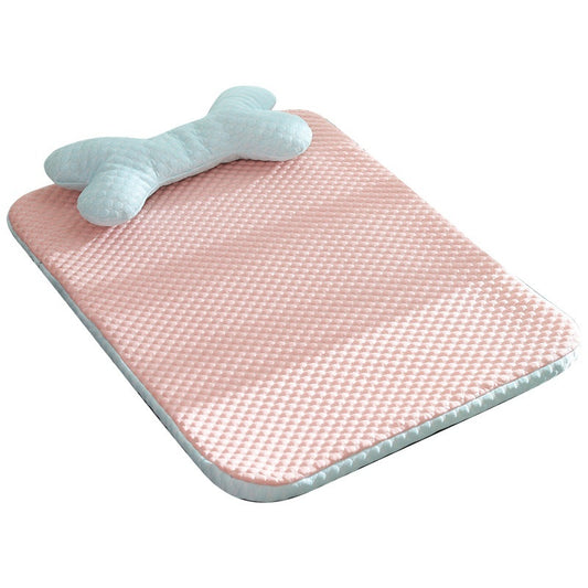 Cooling pet bed close-up of fabric
