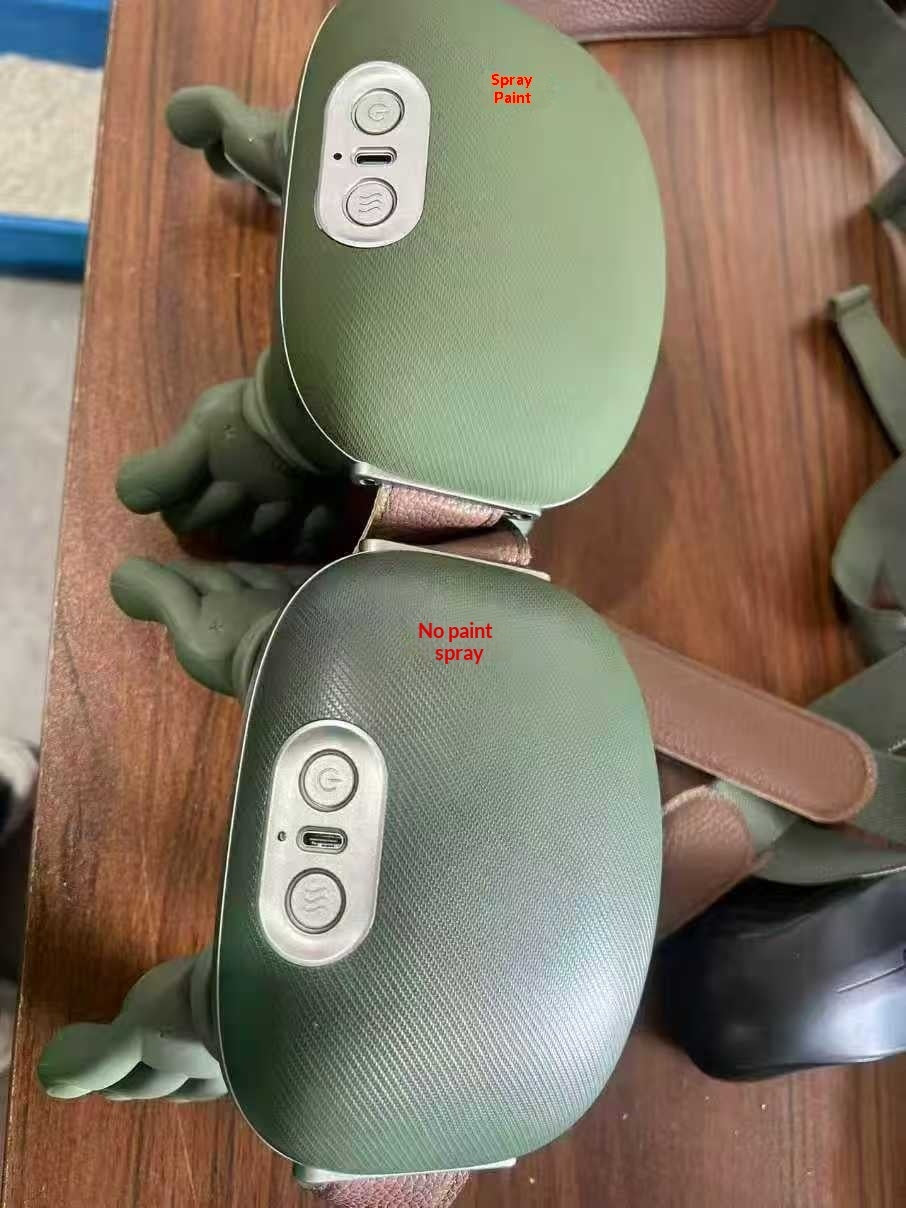 Neck and shoulder massager in use