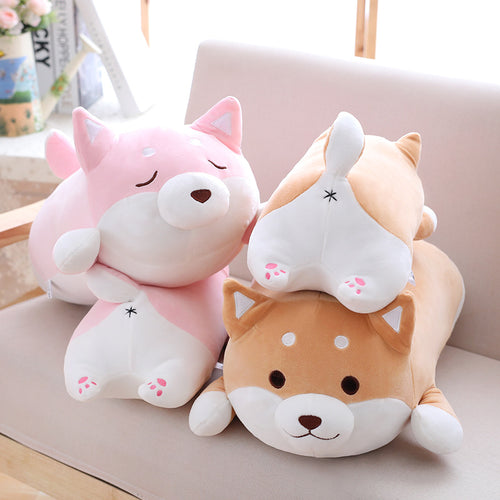 Chubby Shiba Inu Plush Toy – Soft Kawaii Dog Pillow, 35cm/55cm